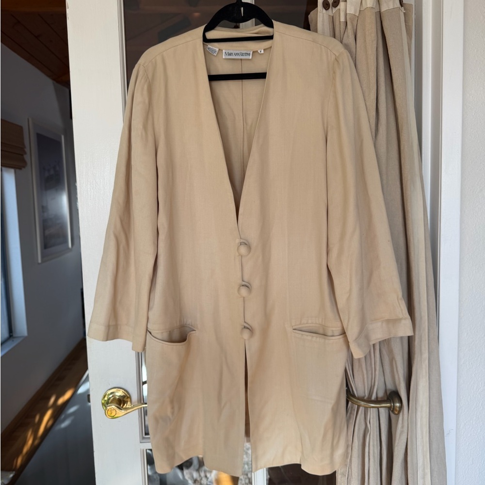 Vintage silk Mary Ann Restivo button-up top